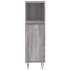 Set de muebles de baño 3 pzas madera contrachapada gris