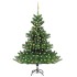 Árbol de Navidad abeto Nordmann con LEDs y bolas verde 240