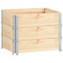 Collares de caja de pallet 3 uds madera maciza de pino 60x80