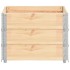 Collares de caja de pallet 3 uds madera maciza de pino 60x80