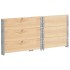 Collares de caja de pallet 3 uds madera maciza de pino 60x80