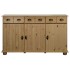 Aparador de madera maciza de pino 134x39x79,5