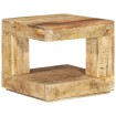 Mesa de centro de madera maciza de mango 45x45x40 cm