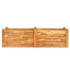 Jardinera arriate madera maciza acacia 160x60x44