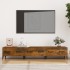 Mueble de TV madera contrachapada roble ahumado 150x34,5x30