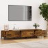 Mueble de TV madera contrachapada roble ahumado 150x34,5x30