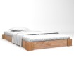 Estructura de cama madera maciza de roble 120x200 cm