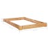 Estructura de cama madera maciza de roble 120x200