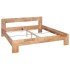 Estructura de cama de madera maciza de roble 160x200