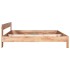 Estructura de cama de madera maciza de roble 160x200