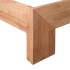 Estructura de cama de madera maciza de roble 160x200