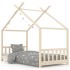 Estructura de cama infantil de madera maciza de pino 70x140