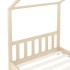 Estructura de cama infantil de madera maciza de pino 70x140