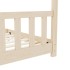 Estructura de cama infantil de madera maciza de pino 90x200