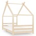 Estructura de cama infantil de madera maciza de pino 90x200