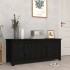 Mueble zapatero de madera maciza de pino negro 110x38x45,5