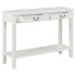 Mesa consola de madera blanco 110x35x80