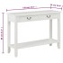 Mesa consola de madera blanco 110x35x80