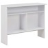 Mesa de bar con 2 tableros blanca 130x40x120