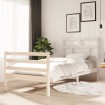 Estructura de cama madera maciza de pino 90x200 cm