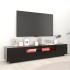 Mueble para TV con luces LED negro 200x35x40