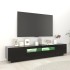 Mueble para TV con luces LED negro 200x35x40