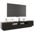 Mueble para TV con luces LED negro 200x35x40