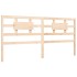 Estructura de cama con cabecero madera maciza 200x200