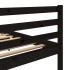 Estructura de cama de madera maciza de pino negro 160x200