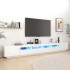 Mueble para TV con luces LED blanco 300x35x40