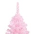 Árbol de Navidad preiluminado con luces y bolas rosa 240