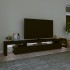 Mueble de TV con luces LED Negro 260x36,5x40