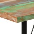 Mesa alta de hierro y madera maciza reciclada 110x55x107