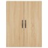 Aparador alto madera contrachapada color roble 69,5x34x180