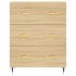 Aparador alto madera contrachapada color roble 69,5x34x180