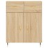 Aparador alto madera contrachapada color roble 69,5x34x180