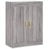 Aparador alto madera contrachapada gris sonoma 69,5x34x180