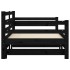 Sofá cama nido madera maciza de pino negro 90x200