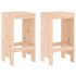 Set de mesa y taburetes altos 3 piezas madera maciza de