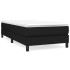 Estructura de cama box spring tela negro 90x190