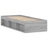 Estructura de cama gris Sonoma 75x190