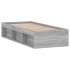 Estructura de cama gris Sonoma 75x190