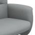 Sillón reclinable con reposapiés tela gris