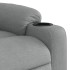 Sillón reclinable de masaje de tela gris