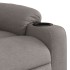 Sillón de masaje reclinable de tela gris