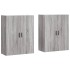 Armarios de pared 2 unidades gris Sonoma 69,5x34x90