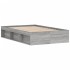 Estructura de cama gris Sonoma 120x190