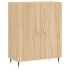 Aparador alto madera contrachapada color roble 69,5x34x180