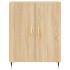 Aparador alto madera contrachapada color roble 69,5x34x180