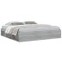 Estructura de cama Sonoma gris 200x200